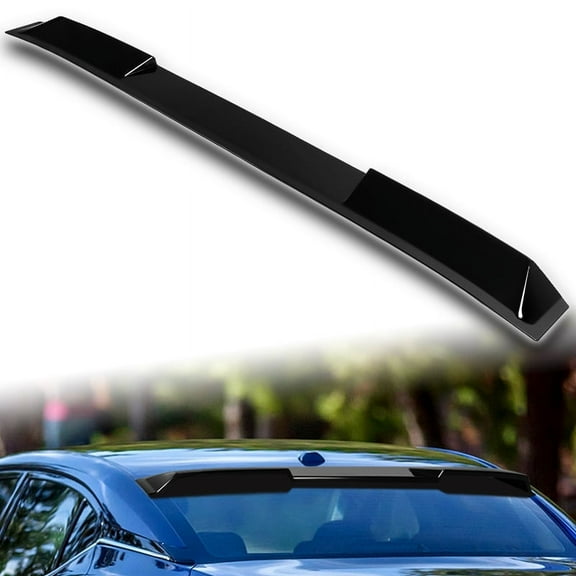 W-Power For 2016-2023 Nissan Maxima Pearl Black Rear Roof Visor Spoiler Wing