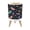 Color 2, variant on Small Trash Can with Lid Whimsical Butterfly Wildflower Crescent Moons Midnight Blue 1.8 Gallon Dog Proof Trash Can Round Garbage Can Waste Bin Wastebasket for Bathroom Bedroom Living Room
