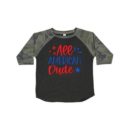 

Inktastic 4th of July All-American Dude with Stars Gift Toddler Boy Girl T-Shirt