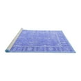 thumbnail image 2 of Ahgly Company Machine Washable Indoor Rectangle Oriental Blue Industrial Area Rugs, 6' x 9', 2 of 4