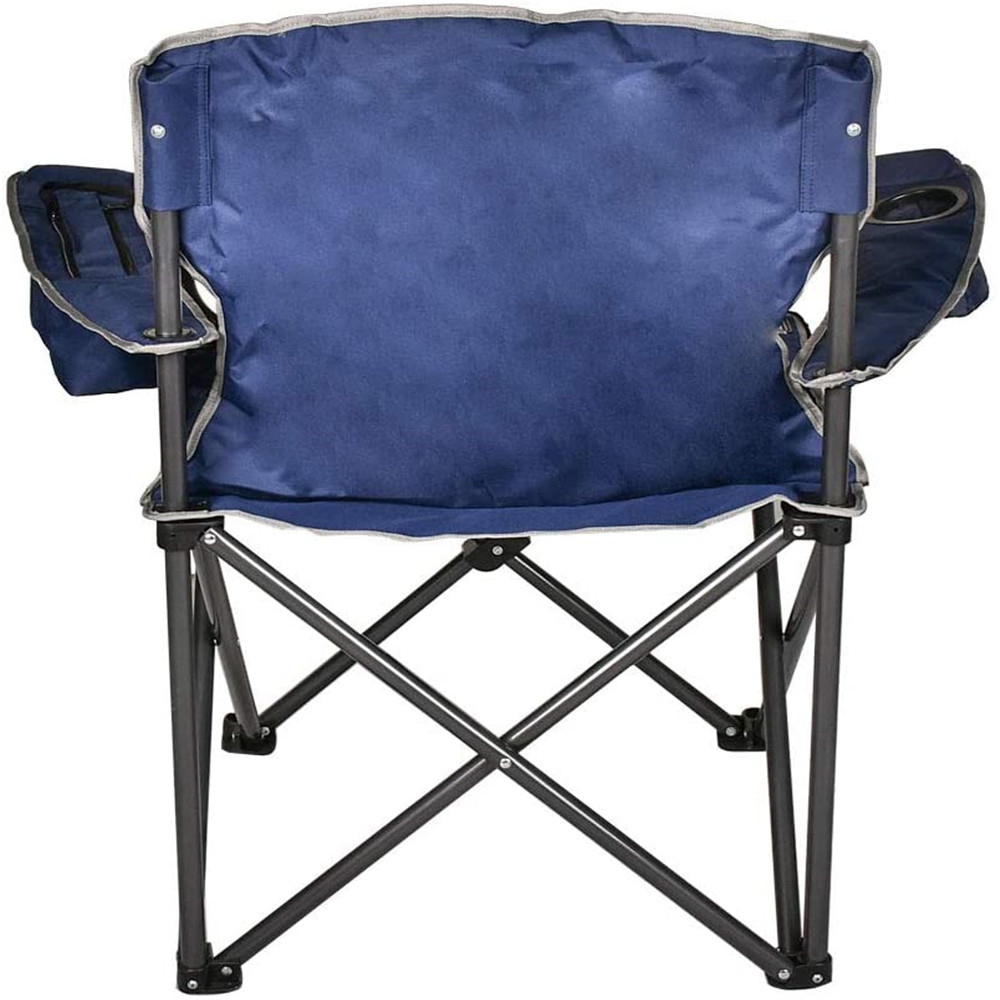Folding Camping Chair with Cooler, Ultralight Outdoor Portable Chair with Cup Holder and Carry Bag, Padded Armrest Camping Chair, Collapsible Lawn Chair for BBQ, Beach, Hiking, Picnic, TE085 - image 4 of 6