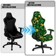 thumbnail image 5 of Xoenoiee Shamrock Coin Horseshoe Pattern Gaming Chair Covers Cat Scratch Proof, Stretch Gaming Chair Seat Covers with Armrest Cover, Anti-Scratch Protection for Ergonomic Game Rotating Office Chair, 5 of 7