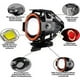 thumbnail image 4 of U7 Mini Fog Light Single 2 PCS Red Ring 2Pcs U7 Mini Fog Lights For Motorcycle (Red)Additional Motorcycle Led Lights with Angle Eyes Universal U7 Auxi, 4 of 4