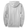 thumbnail image 6 of Port & Company Essential Fleece Full Zip Hooded Sweatshirt-4XL (Ash), 6 of 6
