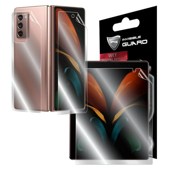 IPG For Samsung Galaxy Z FOLD 2 FULL BODY (Internal - External Screen) Protector Invisible Touch Screen Sensitive Smooth / Self-Healing / Bubble -Free Screen & Back (Z Fold 2)