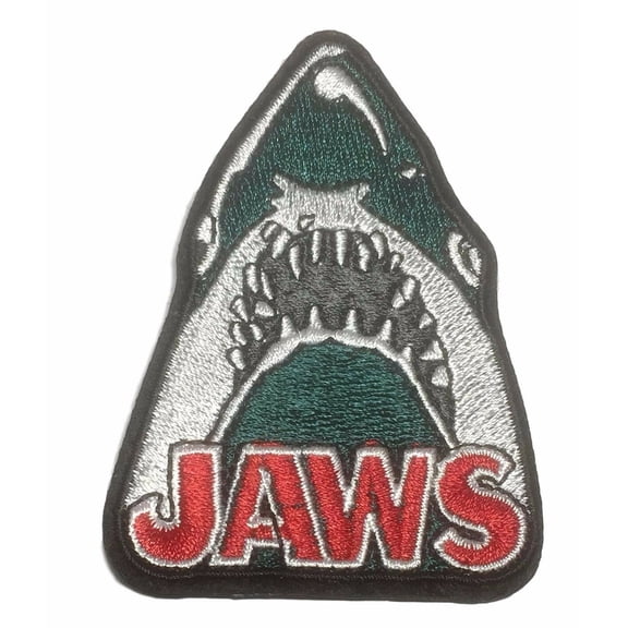 Jaws Movie Series Shark 3 " Tall Embroidered Iron On Patch