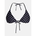 thumbnail image 5 of No Boundaries Reversible Polka Dot Triangle Bikini Top, Women's XXS-XXL, 5 of 5