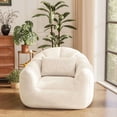 thumbnail image 2 of Lacoo Giant Bean Bag Chairs Fillers Cloud Couch Sofa With Armrests Large Lazy Bean Bag Chair for Gaming, Reading,Beige, 2 of 7