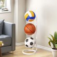 thumbnail image 5 of RKSTN Iron Storage Rack 1Pcs Three-Layer Basketball Storage Rack Can Be Installed without Nails Made of Durabled Iron Multifunctional for Organizing and Storing Basketball Racks, 5 of 5