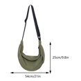 thumbnail image 2 of Bolso de hombro con bola de masa para mujer Bolso con bola de masa fruncida Bolso bandolera grande (verde), 2 of 8