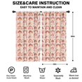 thumbnail image 2 of Blackout Kids Curtains,Pink Boho Bohemia Rainbows Hearts Stars Pattern Childrens Insulated Curtains Set Of 2,Bedroom Essentials,Toddler Room Decor 42x84in(106x213cm), 2 of 5