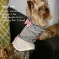 thumbnail image 2 of Dog Dress Shirt Princess Pink Bowtie Pet Clothes for Small Dogs Spring Summer Fashion, 2 of 7