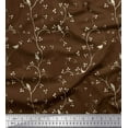 thumbnail image 1 of Soimoi Velvet Fabric Branches,Leaves & Bird Printed Craft Fabric by the Yard 58 Inch Wide, 1 of 1