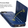 thumbnail image 3 of Card Slot Holder Wallet Case for iPhone 8 Plus 7 Plus, Premium PU Leather Case Kickstand with Hidden Magnetic Closure Flip Durable Shockproof Protective Cover for iPhone 7 Plus/8 Plus - Blue, 3 of 14