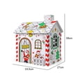 thumbnail image 3 of Christmas Color,3D Colorful Kids Christmas Gingerbread House Castle,DIY for Kids Cardboard Coloring Color Game Craft Activity Gift, 3 of 7
