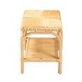 thumbnail image 3 of Baxton Studio Himari Modern Bohemian Natural Brown Rattan Accent Bench, 3 of 8