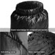 thumbnail image 4 of Soidarity Calcetines altos de plumón de invierno Botines de plumón de pato impermeables Cierre de cordón Botas de cubierta de pie rellenas para interior Ropa Deportiva, Zapatos negro L Soidarity OD015570-02, 4 of 6