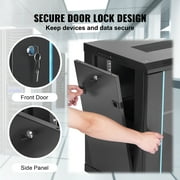BENTISM 12U 23.6 Wall Mount Network Server 15.5 Deep Rack Cabinet Enclosure Door Lock, 2 x Shelves