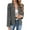 Black, variant on Women's Seasonal Tweed Blazer Jacket - Lightweight Warm Windproof Slim Fit with Stand Collar for Office Wear​