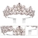 thumbnail image 3 of Corona para novia reina princesa niñas en boda cumpleaños desfile, con diadema de peine, para mujeres y niñas, 3 of 5