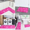 thumbnail image 5 of Pink Ribbon Pattern Kitchen Rugs Sets Of 2,Anti Fatigue Kitchen Mat Rugs Non Slip Washable,Decorative Kitchen Floor Mats for Kitchen,Sink,Laundry,17"x30"+17"x47", 5 of 7
