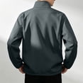 thumbnail image 5 of Fanshiluo Men's Stand Collar Full-Zip Long Sleeve Jacket, Lightweight Windproof Casual Outerwear with Side Pockets for Men,S,Big and Tall Men, 5 of 8