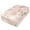 Pink-bunny Garden, variant on Premium Soft Fitted Sheet for Blow Up Bed Mattress Sheets with Zipper for Camping Office Bedroom, Taupe-geometric Chevron Print