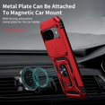 thumbnail image 3 of for Google Pixel 9 Pro XL Case with Camera Lens Cover, HD Screen Protector, 10 FT Military Grade Drop Protection, Magnetic Ring Holder Kickstand Protective Phone Case, Red, 3 of 13