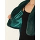 thumbnail image 5 of Abrigo esponjoso para mujer, abrigo de invierno de manga larga con lazo automático Verde XS, 5 of 5