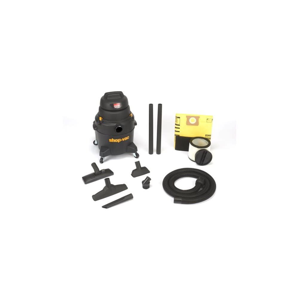 Shop-Vac 8 Gallon 6.0 Peak HP, Industrial Wet Dry Vacuum, Black, Model 9258006