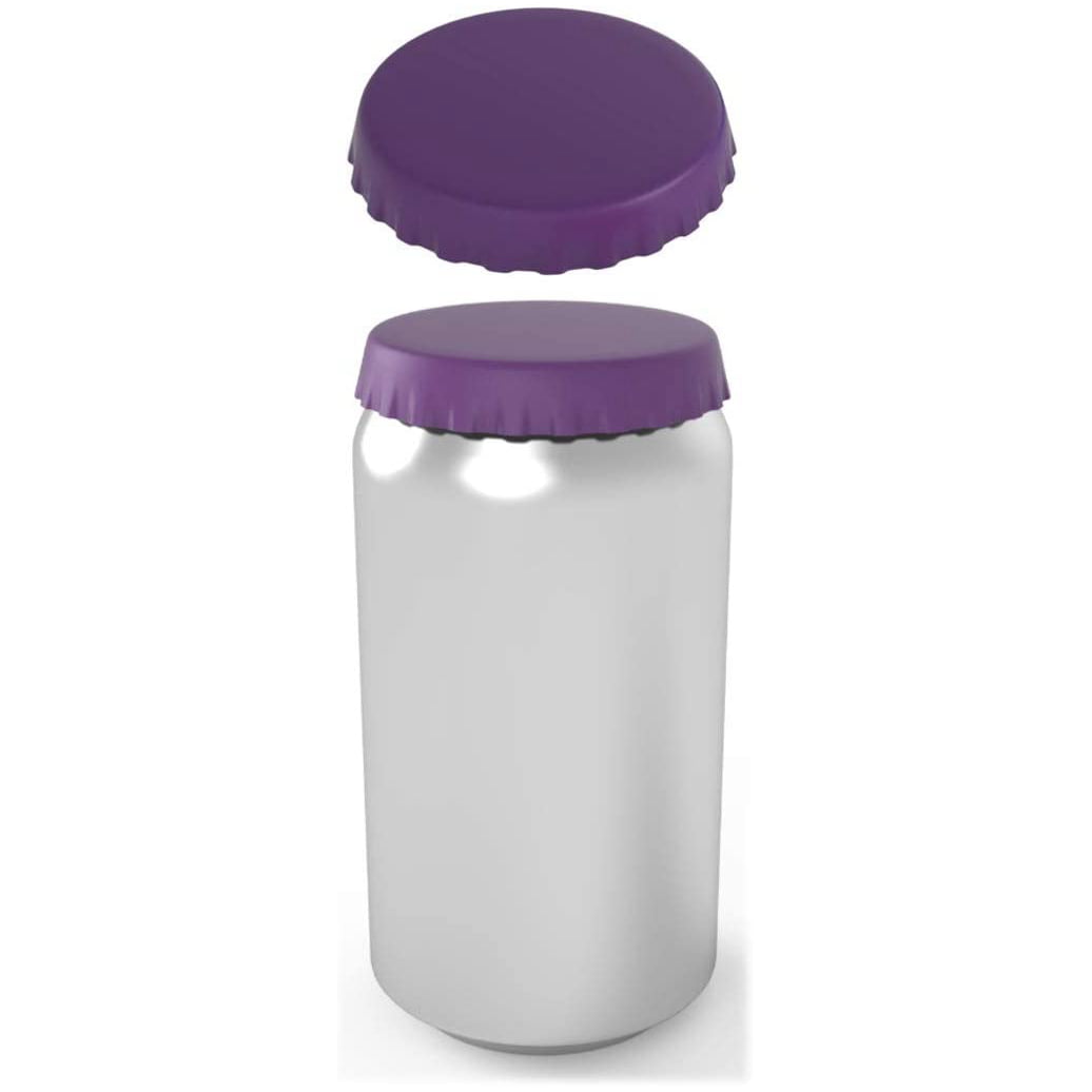 6 PC Reusable Beverage Can Caps Cover Lids Tops Snap On Camping Soda Drink Saver 