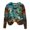 Light Blue, variant on Mutghys Women's Halloween Sweatshirts Cute Ghost Halloween Print Crewneck Pullover Casual Sweater Home Party Loose Comfy Fall Winter Sweatshirts