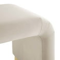 thumbnail image 5 of Koda Performance Velvet Waterfall Stool in Brass Almond, 5 of 10