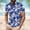Tops-A571Black, variant on Gamivast Hawaiian Shirts for Men Vintage Floral Graphic Golf Shirts Breathable Lapel Collar Summer Shirts Button Placket Tennis Vacation Outdoor