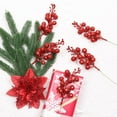 thumbnail image 6 of 20Pcs Christmas Glitter Berries Stems, 7.87" Gold Artificial Christmas Picks for Christmas Tree Ornaments for DIY Xmas Wreath Crafts Gifts Holiday Home Decor, 6 of 8