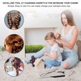 thumbnail image 4 of 4 Pack Hair Loop Tool Set with 2 pcs French Braid Tool Loop,1 pcs rat tail comb,1 hair clip, Hair Tail Tools for Hair Styling,Hair Braid Accessories Ponytail Maker（Black Set）, 4 of 5
