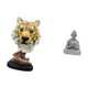 thumbnail image 5 of Figura de Buda con cabeza de tigre, mono, animal, artesanía, estatua moderna para entrada, sala de estar, estantería, mesa, pasillo, hotel, patio, pat, 5 of 8