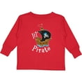 thumbnail image 3 of Inktastic Lil' Pirate Pirate Ship, Blue Bandana Boys or Girls Long Sleeve Toddler T-Shirt, 3 of 5