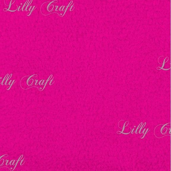 Lilly Craft Solid Color Fuchsia Fleece Anti-Pill FABRIC 58-60" Wide Sold by the Yard