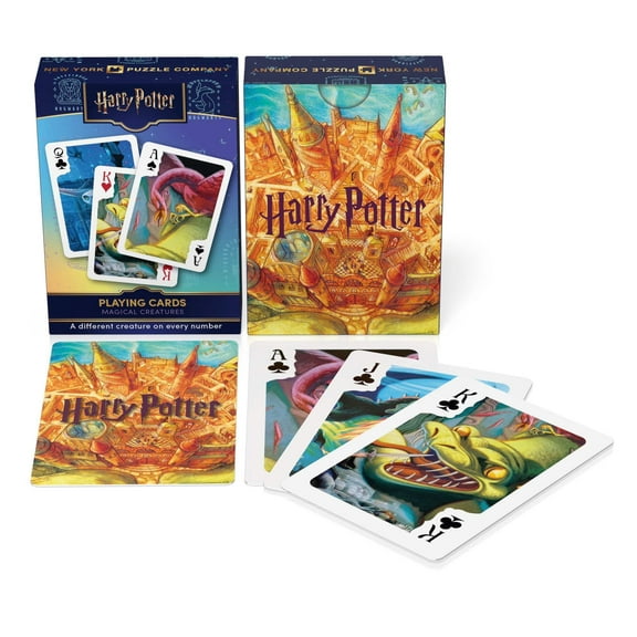 New York Puzzle Company Harry Potter Beasts Playing Cards Single Standard Deck