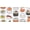 Cute Cartoon Sushi Japan, variant on RV Cartoon Sushi Japan License Plate, Rust-Proof Aluminum Decorative Front Plate, 6 x 12 in