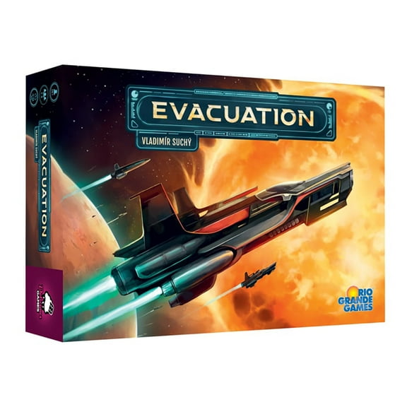 Rio Grande Games: Evacuation - Strategy Board Game, Space Civilization Building, Resource Management, Apocalyptic, Ages 14 , 1-4 Players, 90-120 Min
