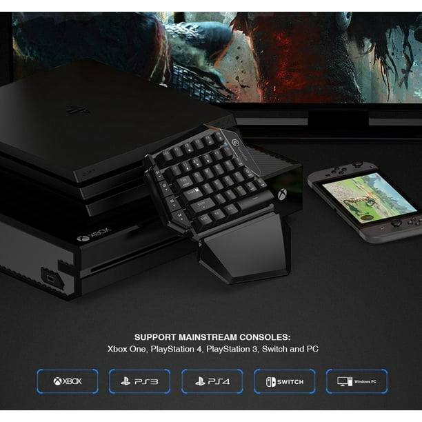 Adaptateur Convertisseur de Clavier et Souris pour Console Switch/Xbox One  / PS4 / PS3,Support Touches de Clavier Personnalisées et de la Sensibilité