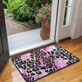 thumbnail image 2 of Pink Leopard Pattern Door Rugs,Washable Non Slip Door Mats Indoor,Decorative Door Mats,Entry Mat Indoor for Entrance,Bedroom,Kitchen,Bathroom,30"x17", 2 of 6