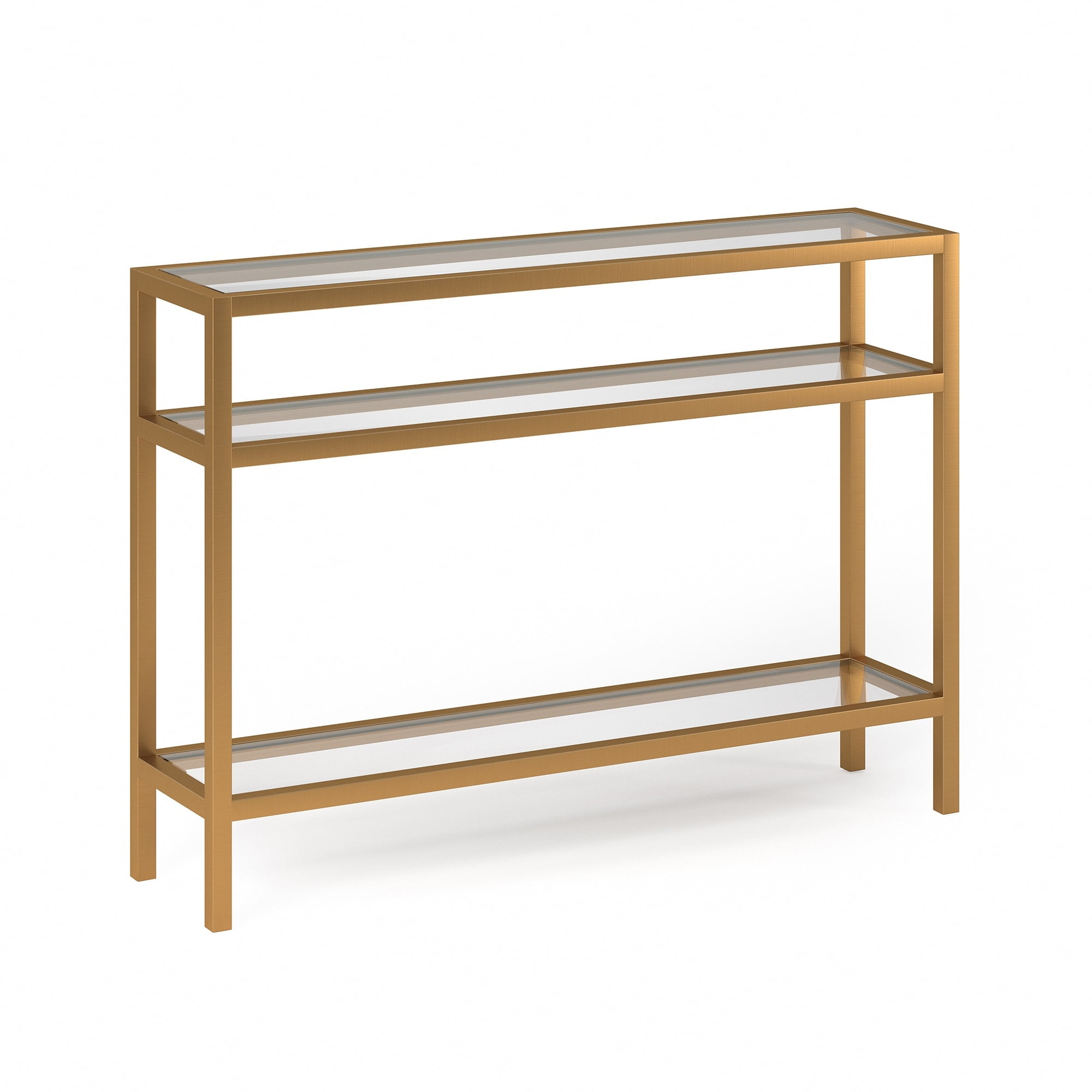 Evelyn&Zoe Sivil 42" Wide Rectangular Console Table, White