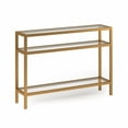thumbnail image 4 of Evelyn&Zoe Sivil 42" Wide Rectangular Console Table, Brass, 4 of 5