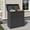 Black, variant on Uforic 32 Gallon Outdoor Trash Can, Waterproof Resin Garbage Bin with Lid & Drip Tray for Porch Backyard Patio, Black