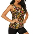 thumbnail image 2 of Fotbe Sunflowers Mushrooms Womens Loose Fit Casual Flowy Slim-Fit Tank Tops Athletic Round Neck Trendy Sleeveless Summer Tops for Gym and Yoga-X-Large, 2 of 9