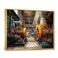 thumbnail image 2 of Designart "Powerful Energies Yellow Power Plants" Architecture Floater Framed Canvas Art Print, 2 of 7