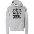 thumbnail image 2 of Inktastic Officially the World's Greatest Great Grandma Adult Hoodie Sweatshirt, 2 of 4